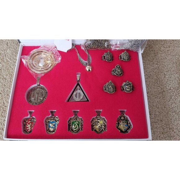 14 Pcs Harry Potter Wand Magical Wands Rings Necklace Decorate Gift Cosplay Game - Picture 5 of 6